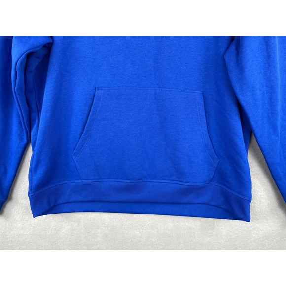 ID Ideology Men's Large Fleece Hoodie Front Pouch Pocket Ribbed Knit Trim NEW - Picture 2 of 7